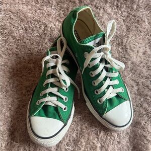 Converse Kelly Green Low-Top Shoes - Sz7